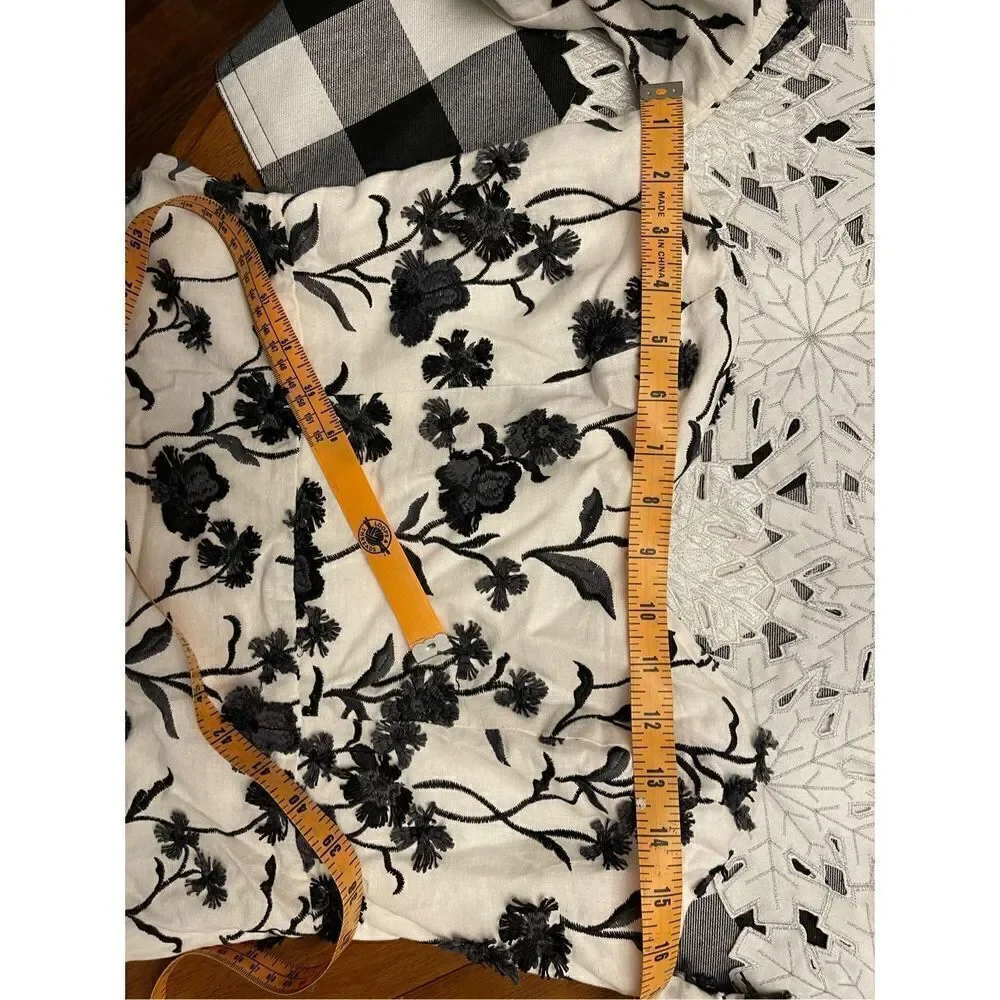 Anthropologie - Sabrina Puff-Sleeve Applique Mini Dress size 12 - Picture 13 of 15